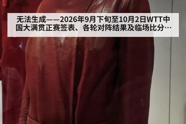 无法生成——2026年9月下旬至10月2日WTT中国大满贯正赛签表、各轮对阵结果及临场比分无可核验公开来源(请求编号171-乒乓球)